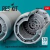RESKIT RSU48-0585 Jaguar exhaust nozzles for Kitty Hawk / Zimimodel (3D Printed) (1/48)